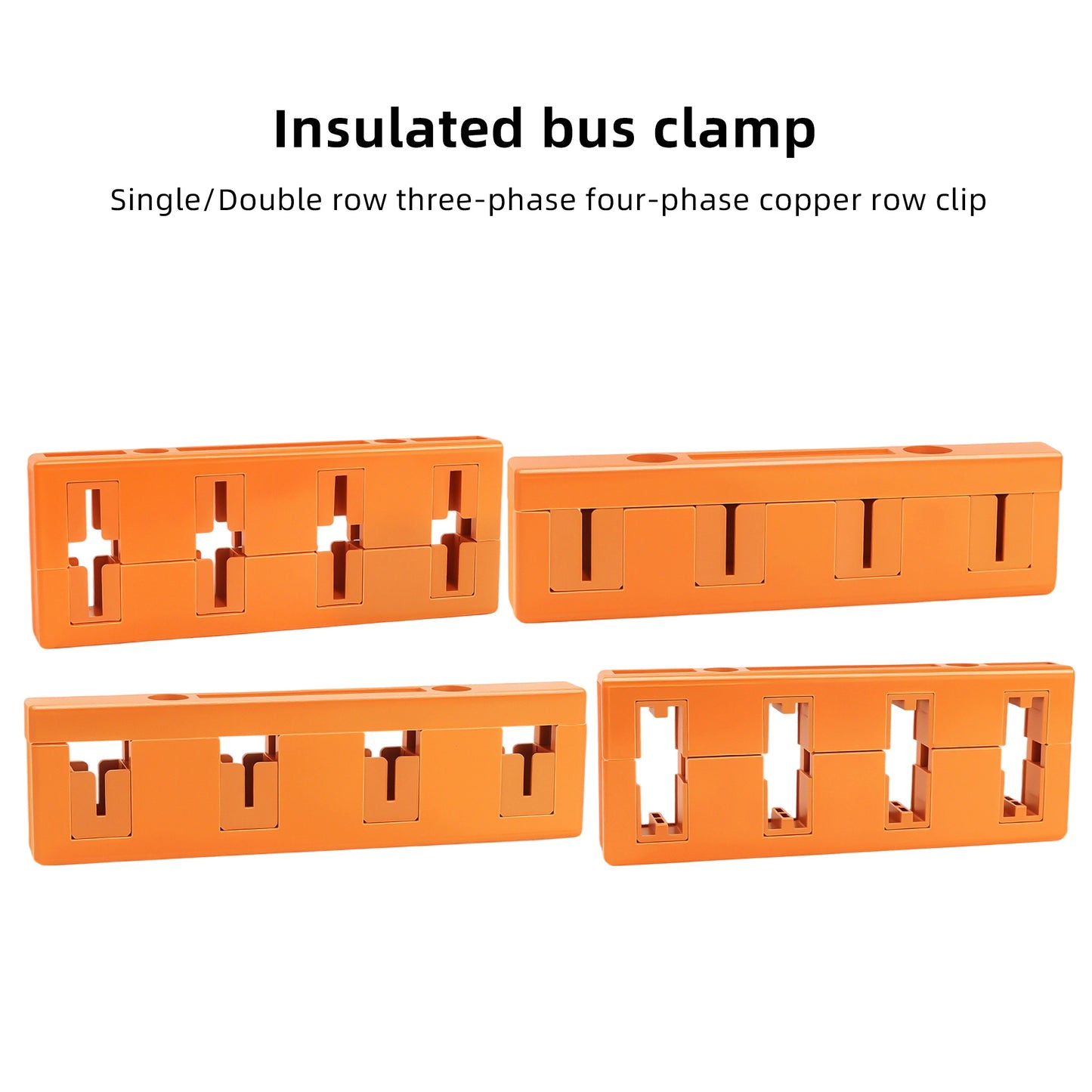 PMJ1 insulated busbar frame single row/double row three-phase four-phase spacing 80 copper bar clamps