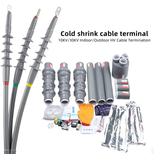 10kV Cold Shrink Indoor/Outdoor 3-Core High Voltage Cable Termination & Joint Sleeve Power Accessories