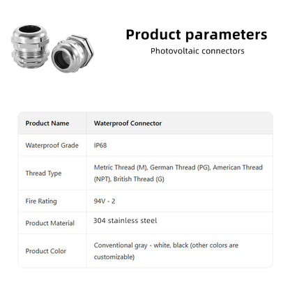 Stainless Steel Waterproof Connector Gland