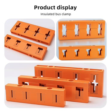 PMJ1 insulated busbar frame single row/double row three-phase four-phase spacing 80 copper bar clamps